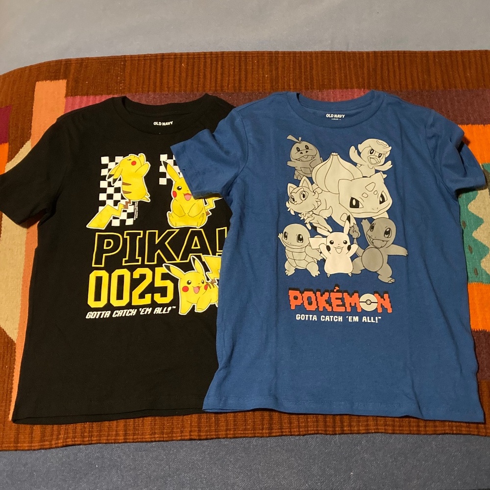 Pokemon kids cotton t-shirts-brand new